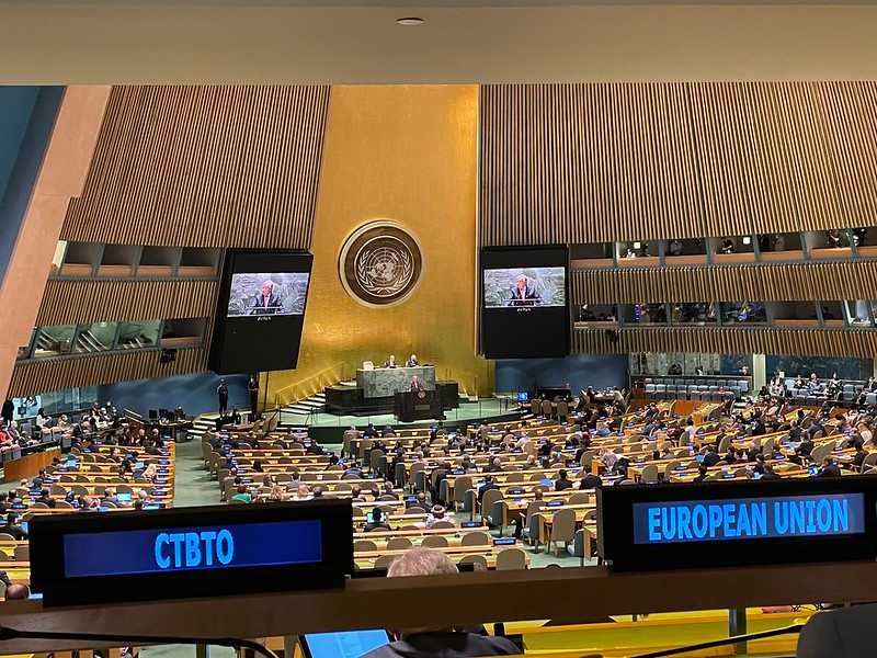 Photo of the 2022 NPT Review Conference in New York.